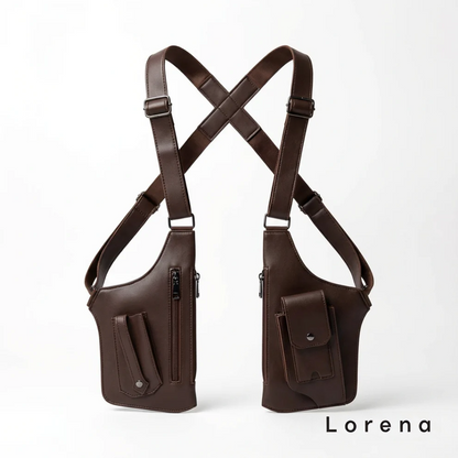 Premium Leather Adjustable Underarm Shoulder Bag for Men & Women