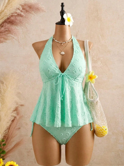 Flattering Tankini Set for Women – Comfortable & Stylish Two-Piece Swimwear
