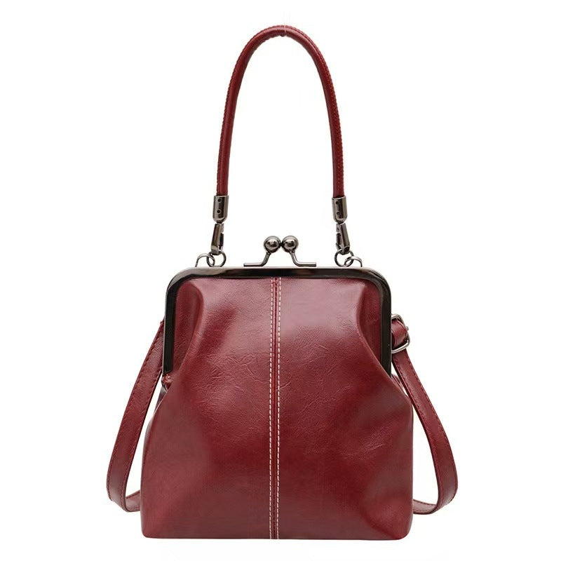 Vintage Kiss-Lock Bag – 2-in-1 Carry & Organized