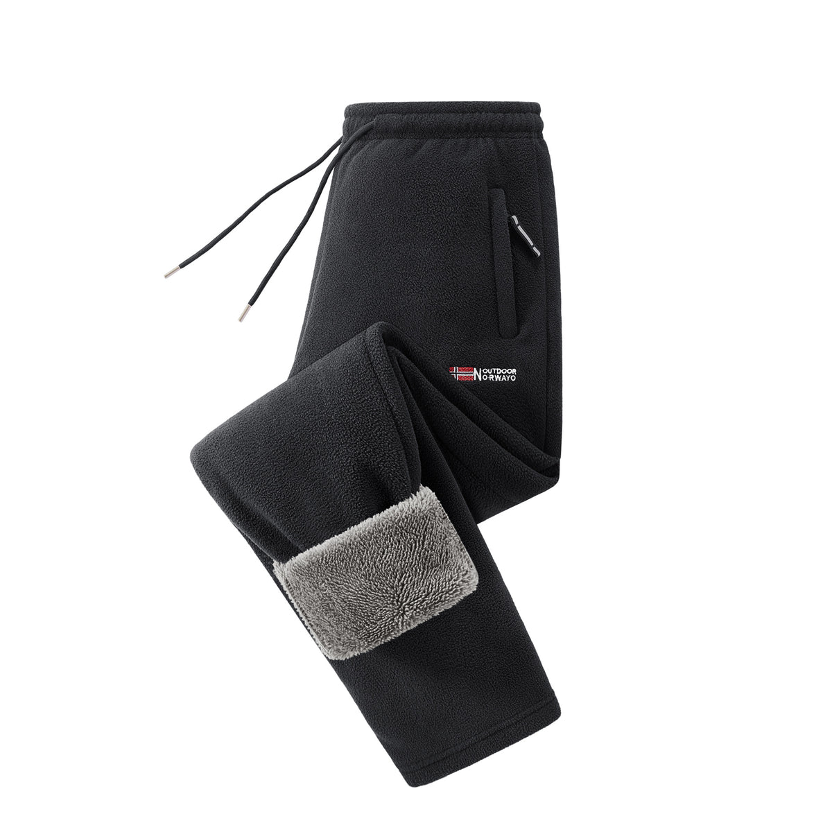 Arctic Fleece Sweatpants — Unisex Fleece-Lined Cuffed Joggers, Loose-Fit Straight-Leg Casual Pants for Fall & Winter