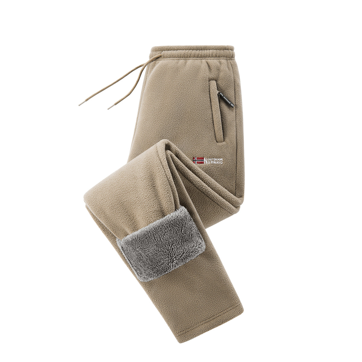 Arctic Fleece Sweatpants — Unisex Fleece-Lined Cuffed Joggers, Loose-Fit Straight-Leg Casual Pants for Fall & Winter