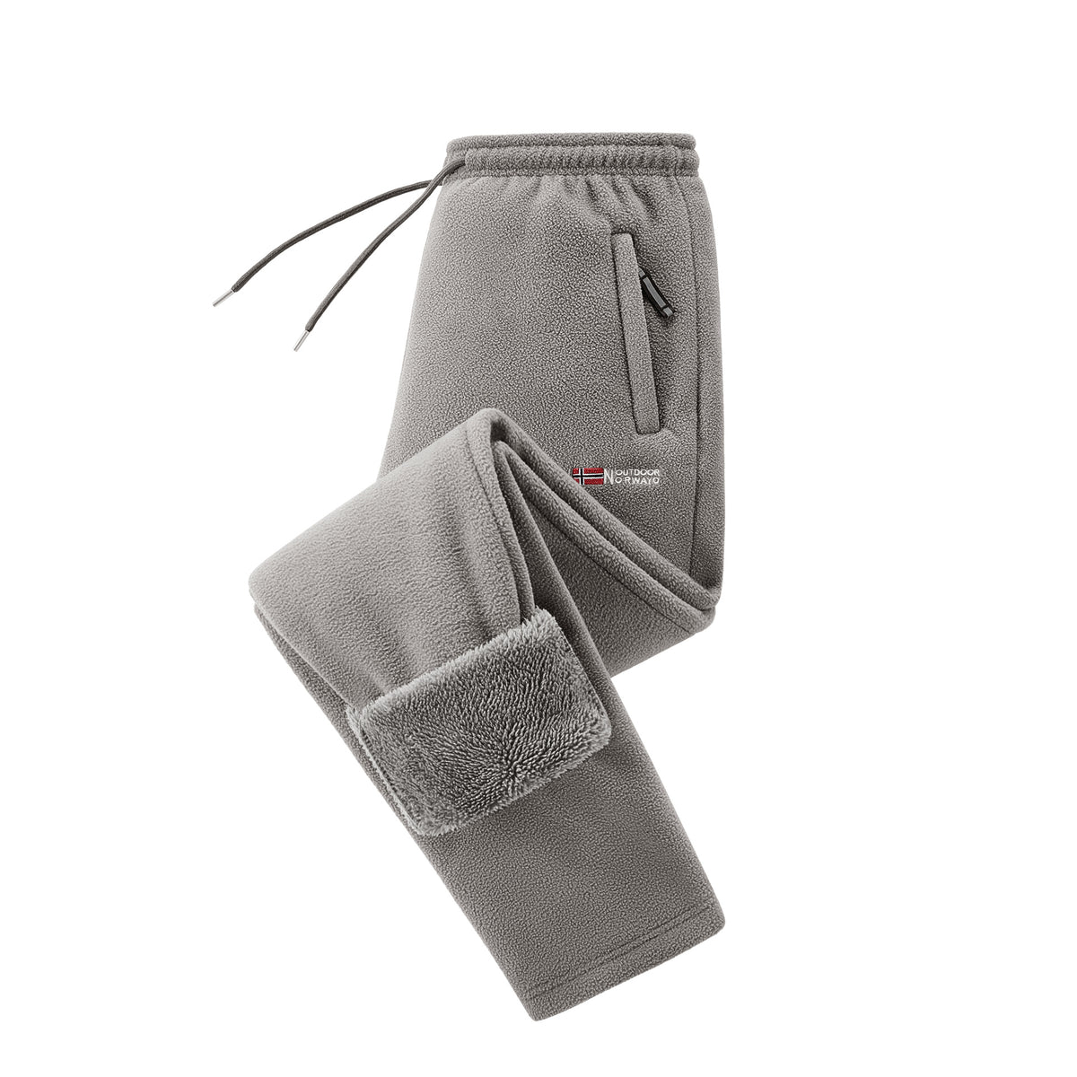 Arctic Fleece Sweatpants — Unisex Fleece-Lined Cuffed Joggers, Loose-Fit Straight-Leg Casual Pants for Fall & Winter