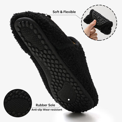 Fuzzy Sock Slippers for Women – 2-Way Convertible Heel, Non-Slip Sole
