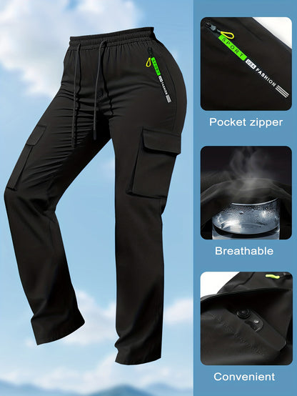 Women's Retro Big Pocket Loose Workwear Pants