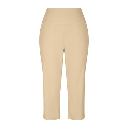 Capri Pants for Women Wide Leg Yoga Dress Cropped Pants