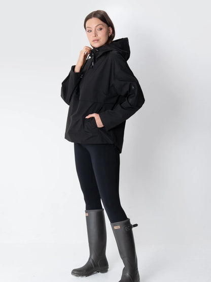 Classic Oversized Waterproof Rain Jacket Hoodie