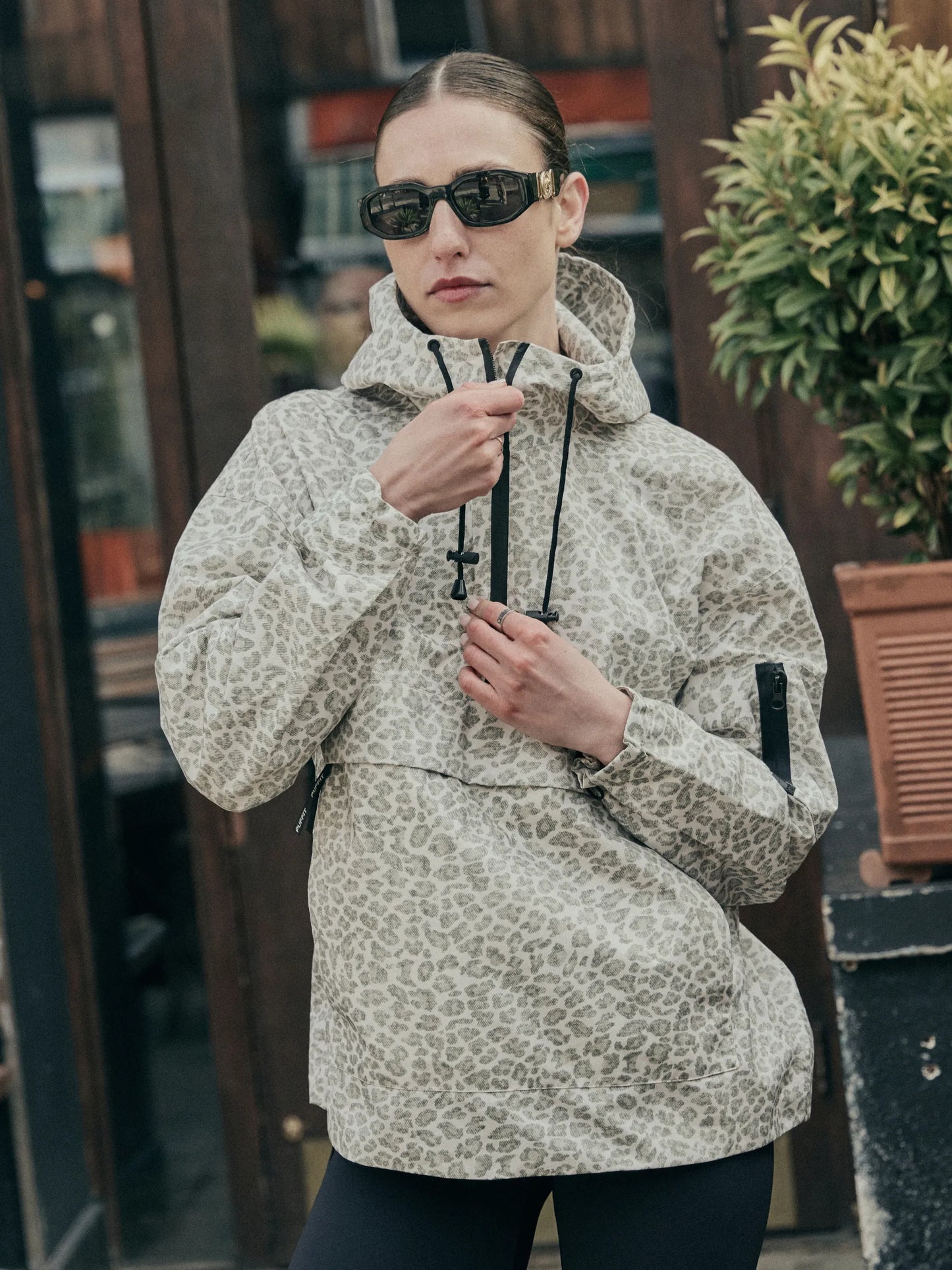 Classic Oversized Waterproof Rain Jacket Hoodie
