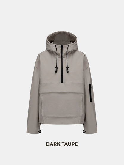Classic Oversized Waterproof Rain Jacket Hoodie