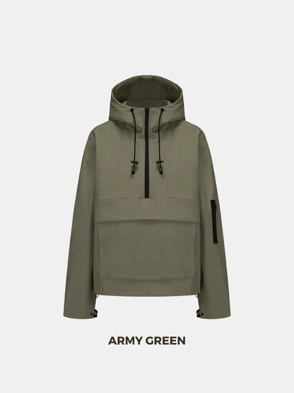 Classic Oversized Waterproof Rain Jacket Hoodie