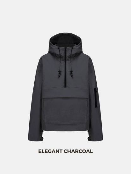 Classic Oversized Waterproof Rain Jacket Hoodie