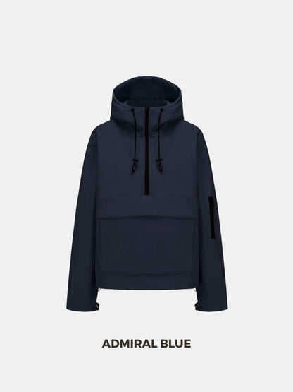 Classic Oversized Waterproof Rain Jacket Hoodie