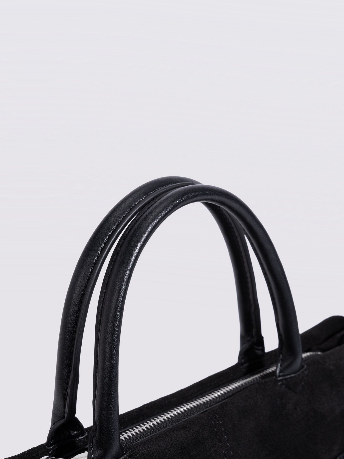 Suede Shopper with Adjustable Strap