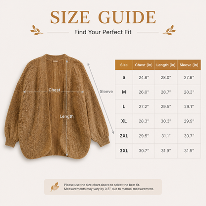 Women's Oversized Cardigan Sweater - Lightweight Knit