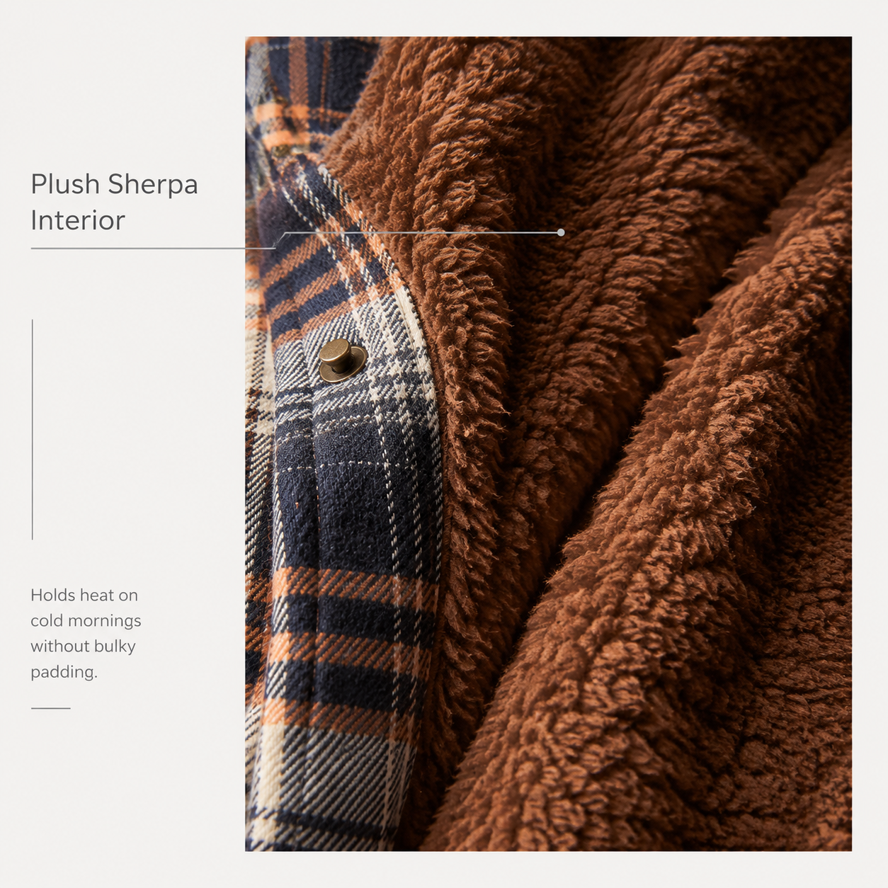 Women's Plaid Shacket Jacket - Hooded & Warm