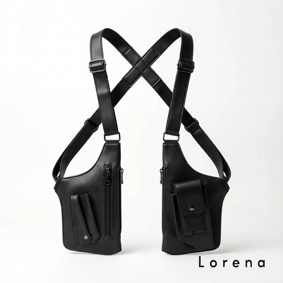 Premium Leather Adjustable Underarm Shoulder Bag for Men & Women