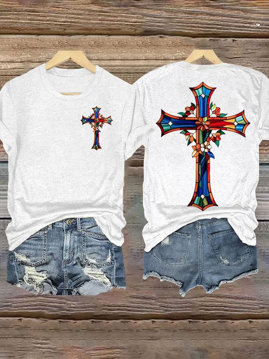 Women's Faith Printed Casual T-shirt