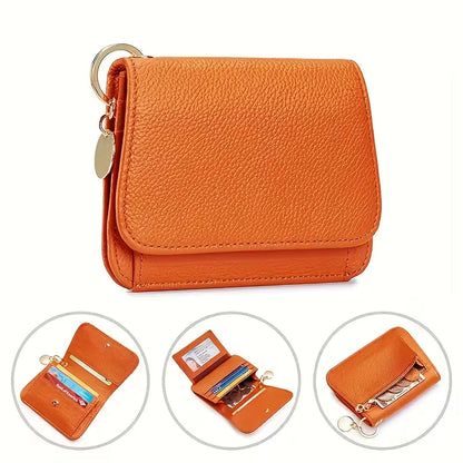 RFID Blocking Leather Wallet with Card Holder & Coin Pocket