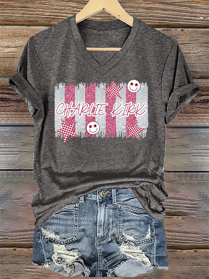Retro Forever In Our Hearts Print T-Shirt