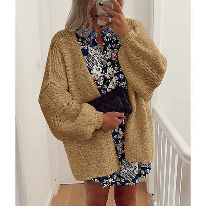 Women's Oversized Cardigan Sweater - Lightweight Knit