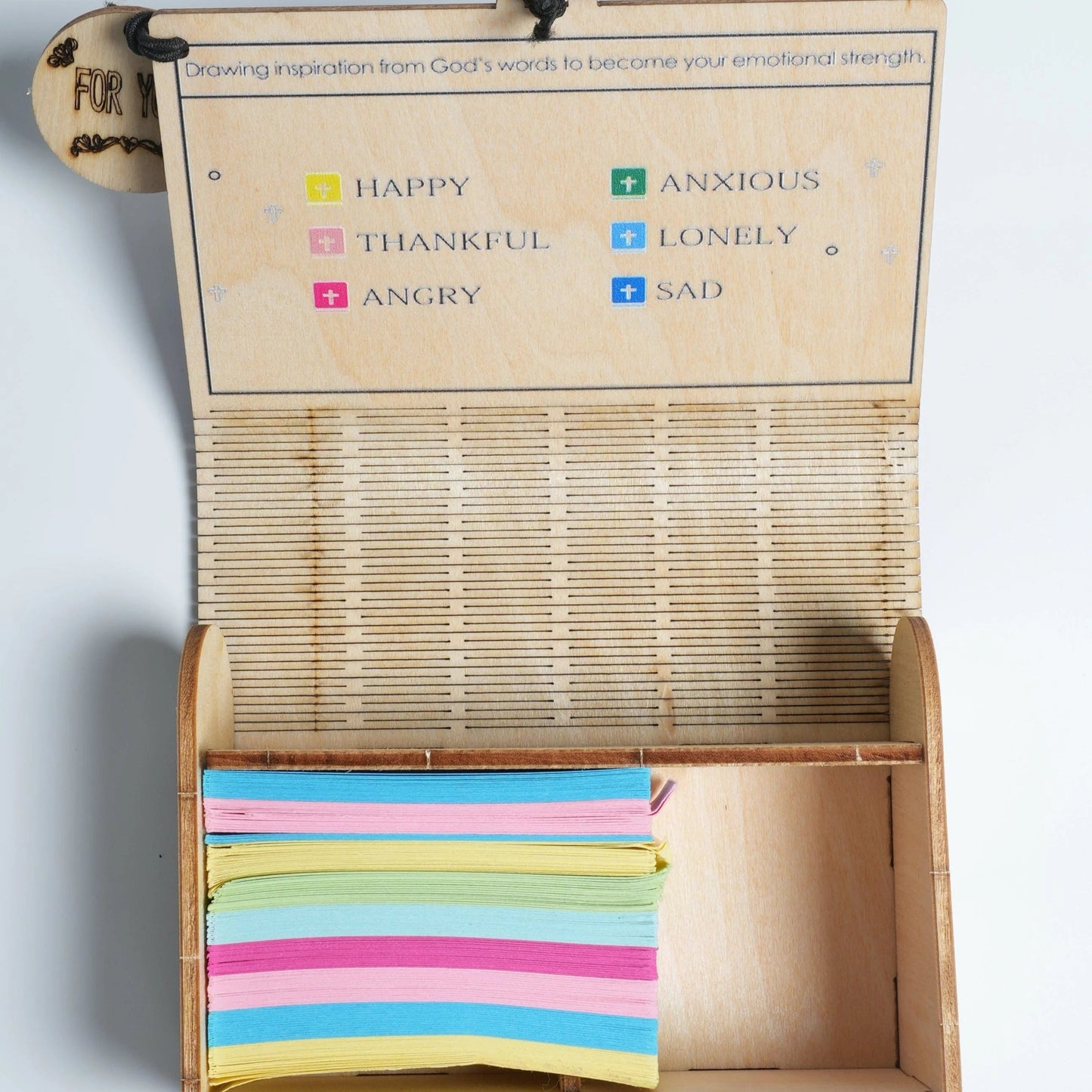 🔥Limited Time Discount🎁 - ✝️Handmade Wooden Bible Verses Box - Daily Bible Verses (🎁 A Reminder of God's Words💖)