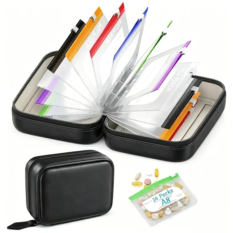 ⏳Limited-time 49% off⏰ Waterproof Pill Pouch Set – 14-Day Reusable Pocket Pharmacy