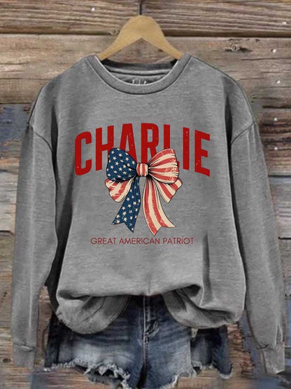 Women's Hot Events Printed Crew Neck Sweatshirt