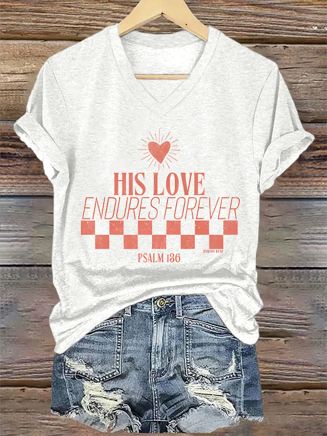 Women'S Casual Faith Short Sleeve T-Shirt