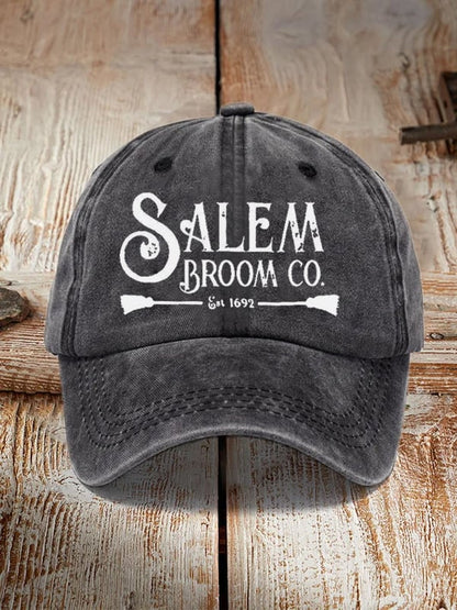 Salem Broom Co Quality Handcrafted Enchanted Est 1692 Sun Hat