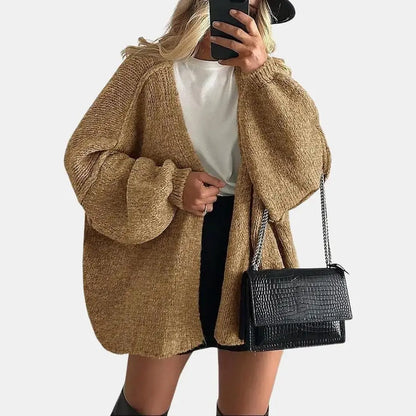 Women's Oversized Cardigan Sweater - Lightweight Knit
