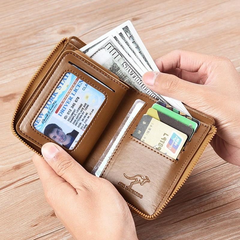 Last Day 49% OFF Men Wallet Zipper  Purse ( RFID PROTECTED )