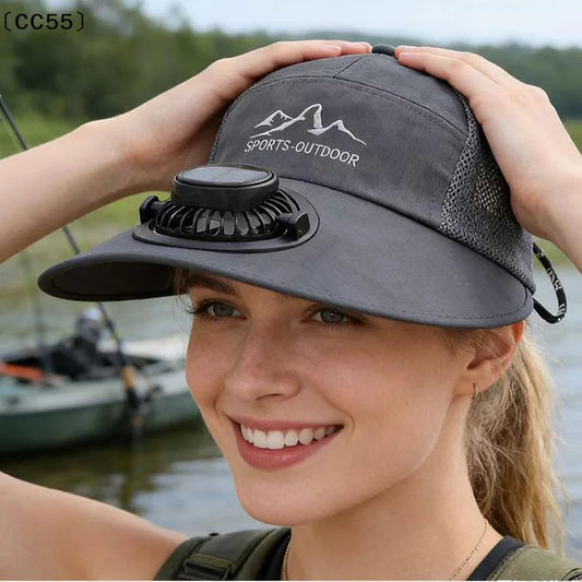 Solar-Powered Fan Hat for Men and Women - Perfect for Fishing and Outdoor Activities!