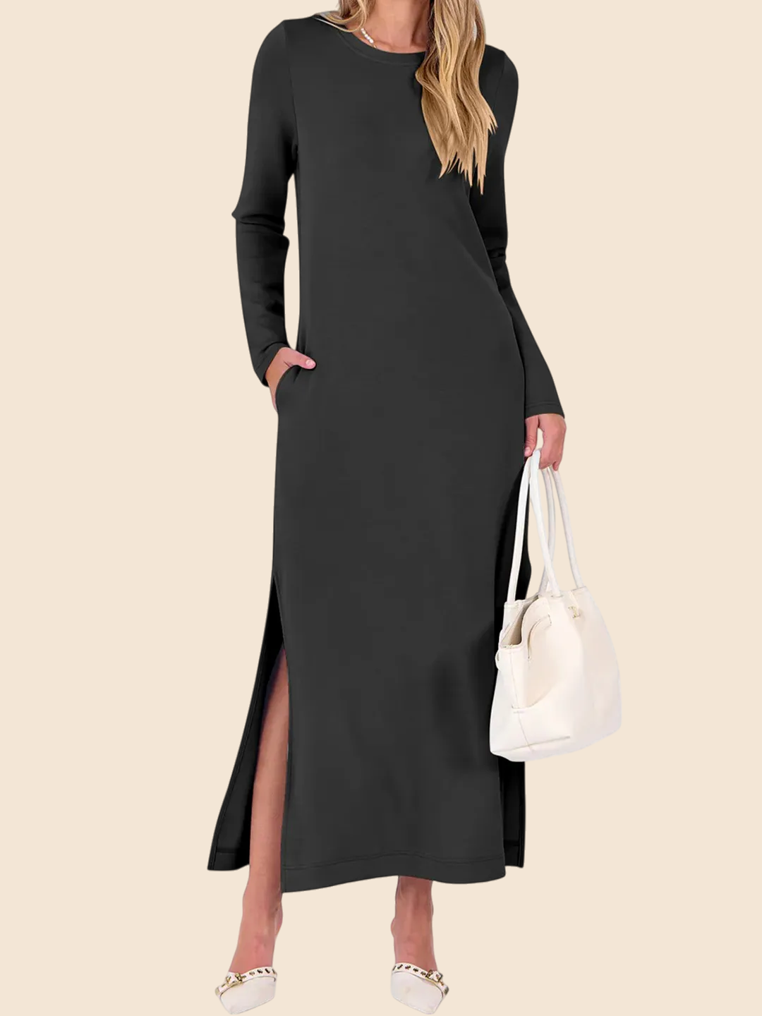 Women's Loose Split Flowy Maxi Dress