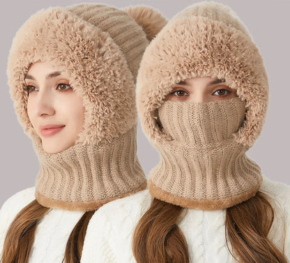 4-in-1 Full-Covering Winter Beanie Hat