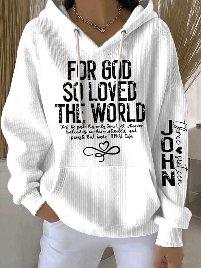 Women's For God So Loved The World Sweatshirts