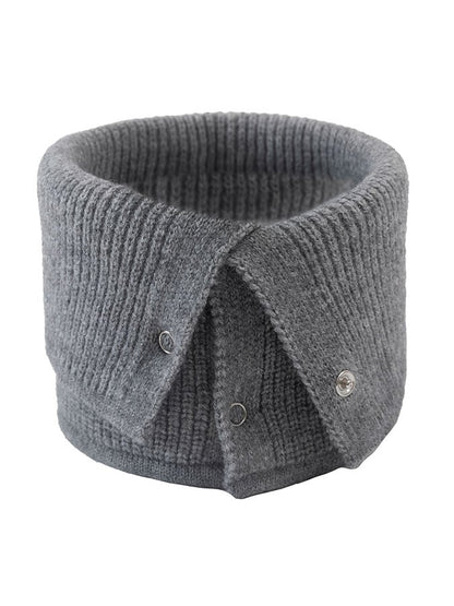 Solid Color Warm Knitted Scarf