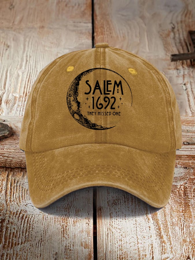 Halloween Salem 1692 They Missed One Print Hat