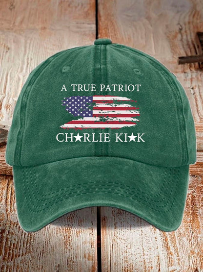 Unisex Freedom American Flag Print Baseball Cap