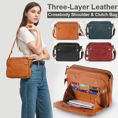 🔥Crossbody Leather Shoulder Bags and Clutches-BUY 2 FREE SHIPPING