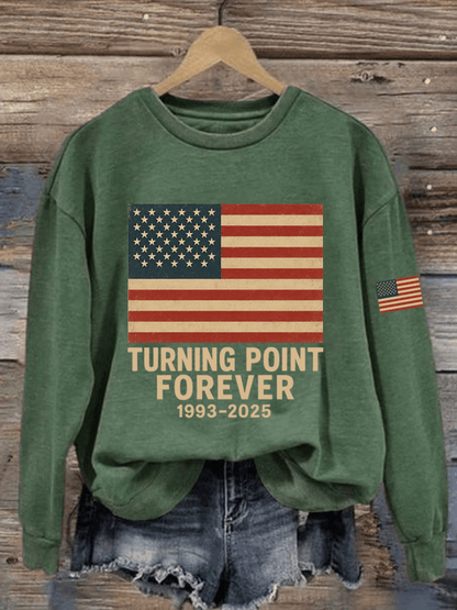 Women's Hot Events Printed Crew Neck Sweatshirt