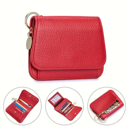 RFID Blocking Leather Wallet with Card Holder & Coin Pocket