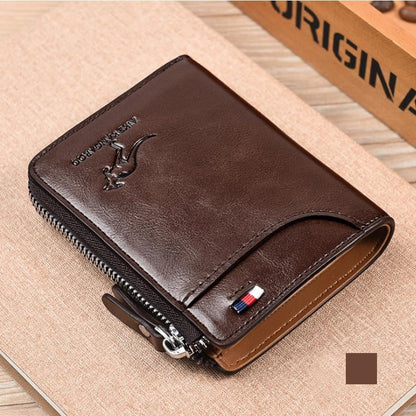 Last Day 49% OFF Men Wallet Zipper  Purse ( RFID PROTECTED )