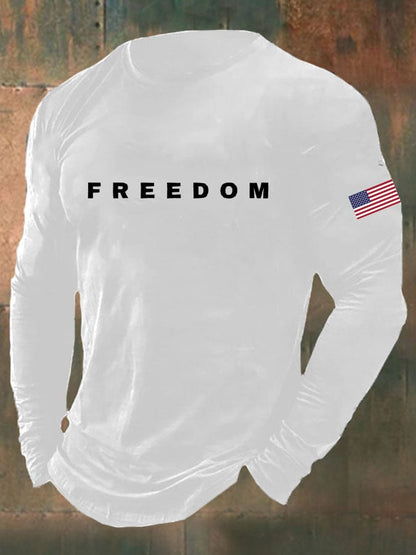 Men'S Casual Letter Print T-Shirt