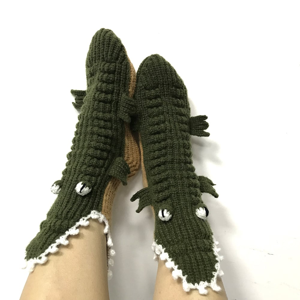 🌲Early Christmas Sale 49%🔥- 3D Knit Crocodile Socks