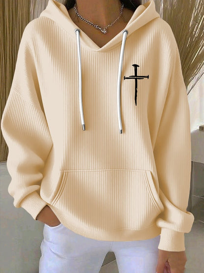 Women's The Way The Truth The Life Print Casual Hoodie