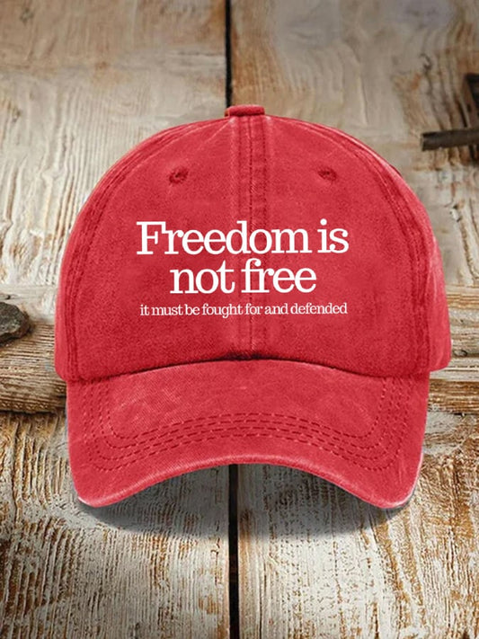 Unisex A True Patriot Print Baseball Cap