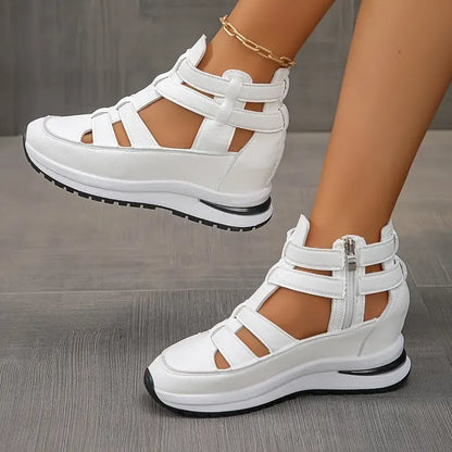 🔥Last Day 60% OFF - Side Zipper Comfortable Lightweight Wedge Sandals
