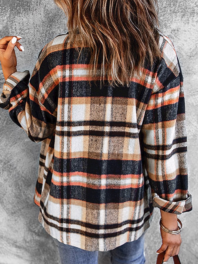 Women's Plaid Casual Jacket