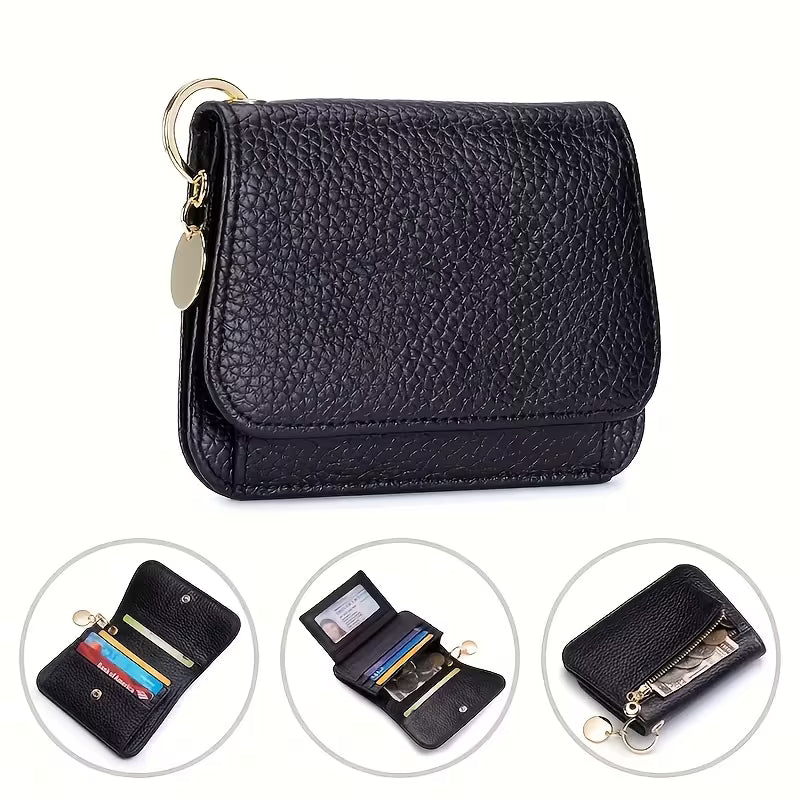 RFID Blocking Leather Wallet with Card Holder & Coin Pocket