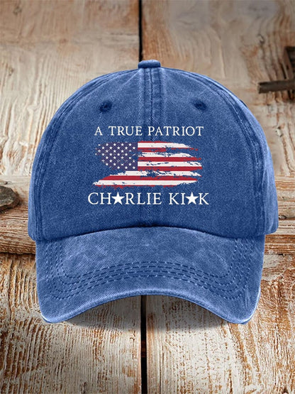 Unisex Freedom American Flag Print Baseball Cap