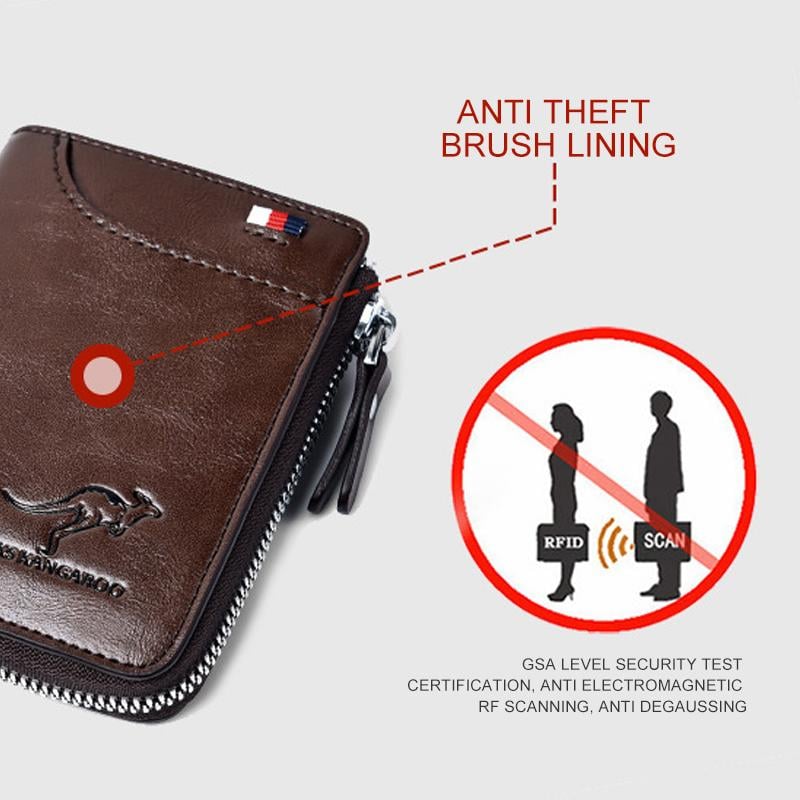 Last Day 49% OFF Men Wallet Zipper  Purse ( RFID PROTECTED )